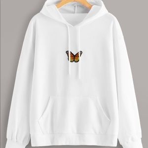 White Butterfly Hoodie